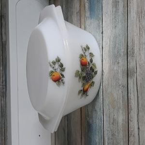 Vintage oven ware Fruit Motif 2pc